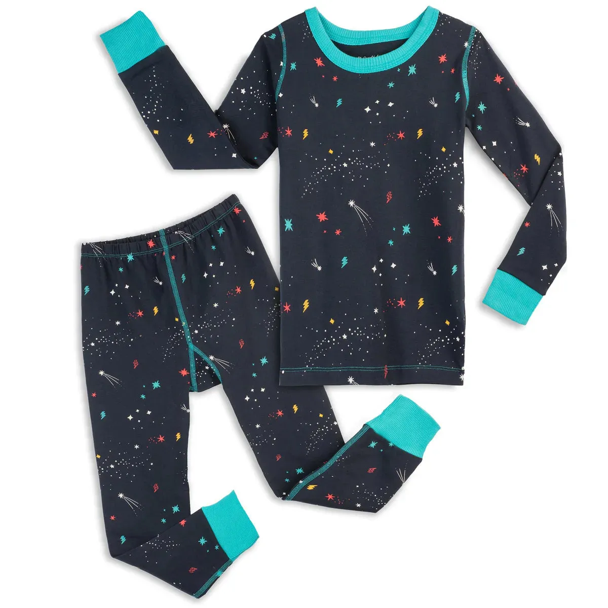 Mightly Unisex Galaxy 2-piece Pajamas