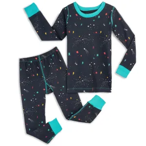 Mightly Unisex Galaxy 2-piece Pajamas