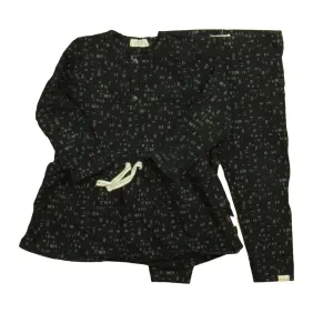 Miles Girls Black | White Apparel Sets