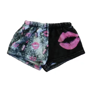 Penelope Wildberry Girls Black | Pink Lipstick Pajamas