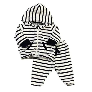 Petit Bateau Unisex Navy | White Stripe Apparel Sets