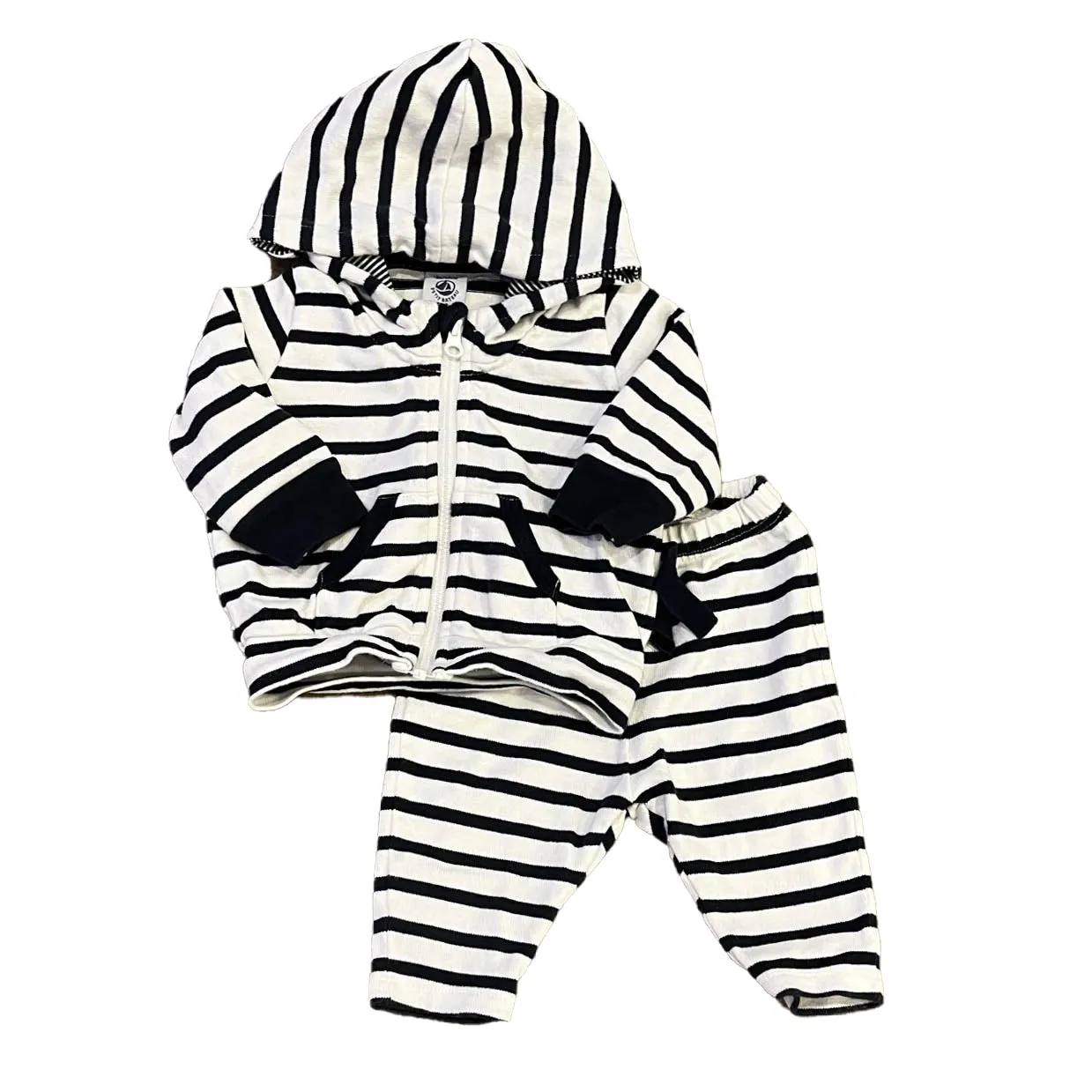 Petit Bateau Unisex Navy | White Stripe Apparel Sets