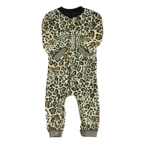 P.J. Salvage Girls Leopard 1-piece Non-footed Pajamas