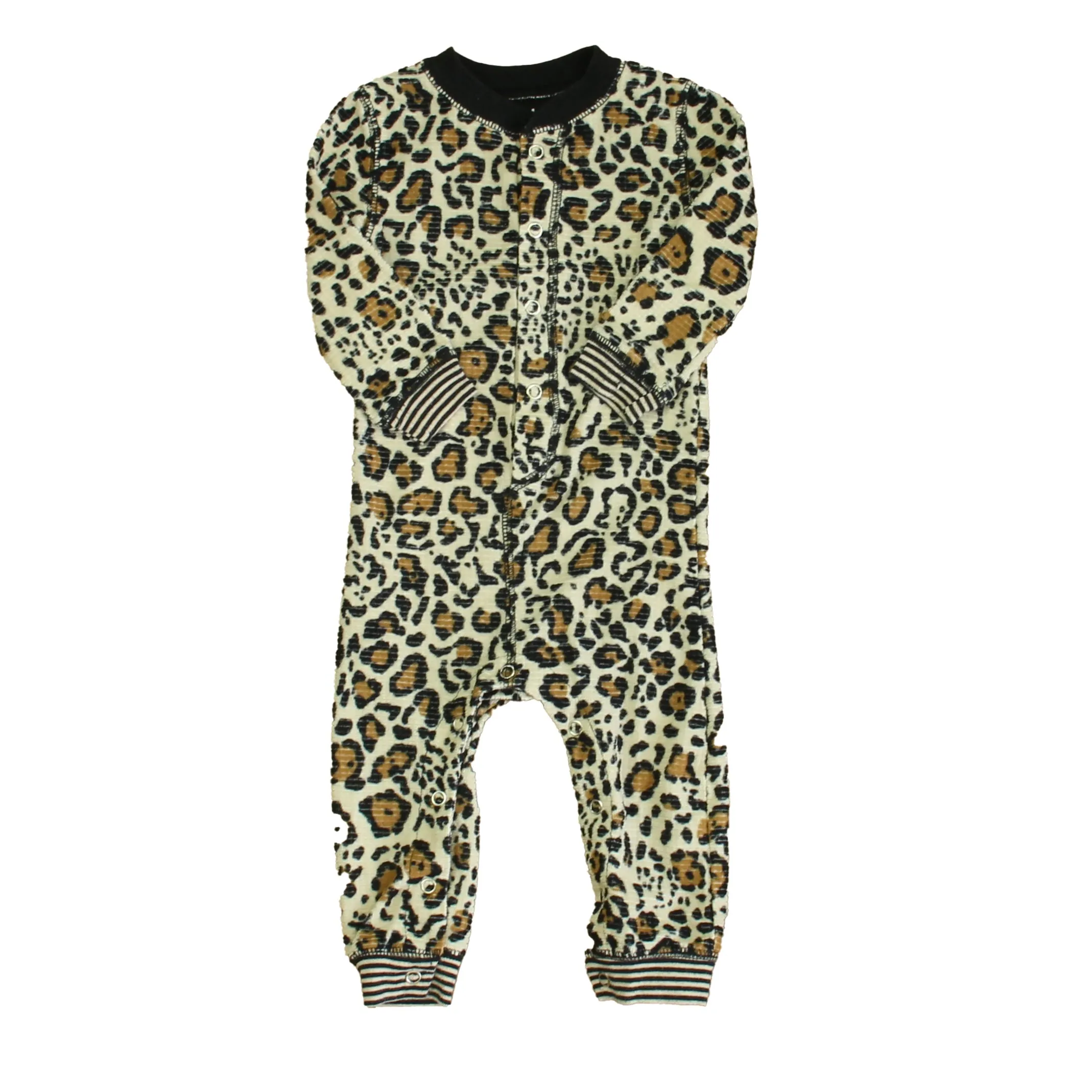 P.J. Salvage Girls Leopard 1-piece Non-footed Pajamas