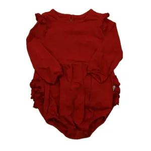 Ruffle Butts Girls Red Romper