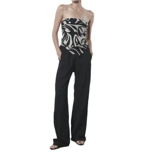 Scarf Top In Abstract Tropical