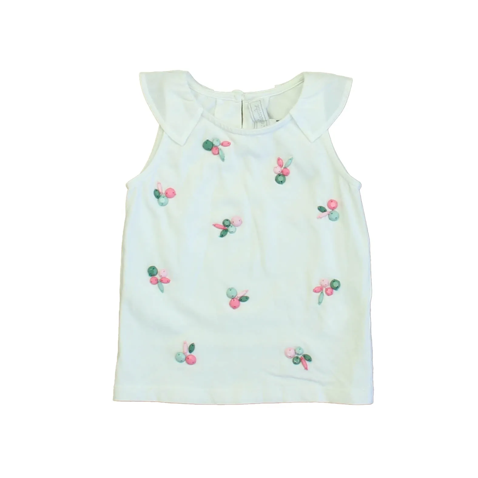 Tartine Et Chocolat Boys White Beaded Tank Top