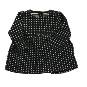 Tea Girls Black | White Polka Dots Long Sleeve Shirt