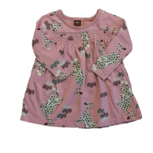 Tea Girls Pink Cheetah Dress