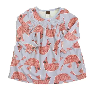 Tea Girls Purple | Red Cardinals Dress