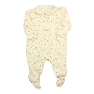 The Litte White Company Girls Pink Floral Long Sleeve Outfit