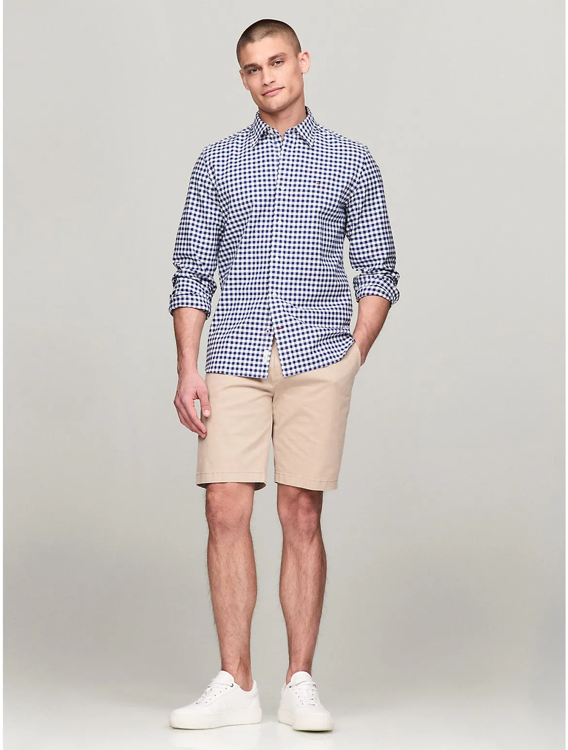 Tommy Hilfiger Men's Gingham Regular Fit Oxford Shirt