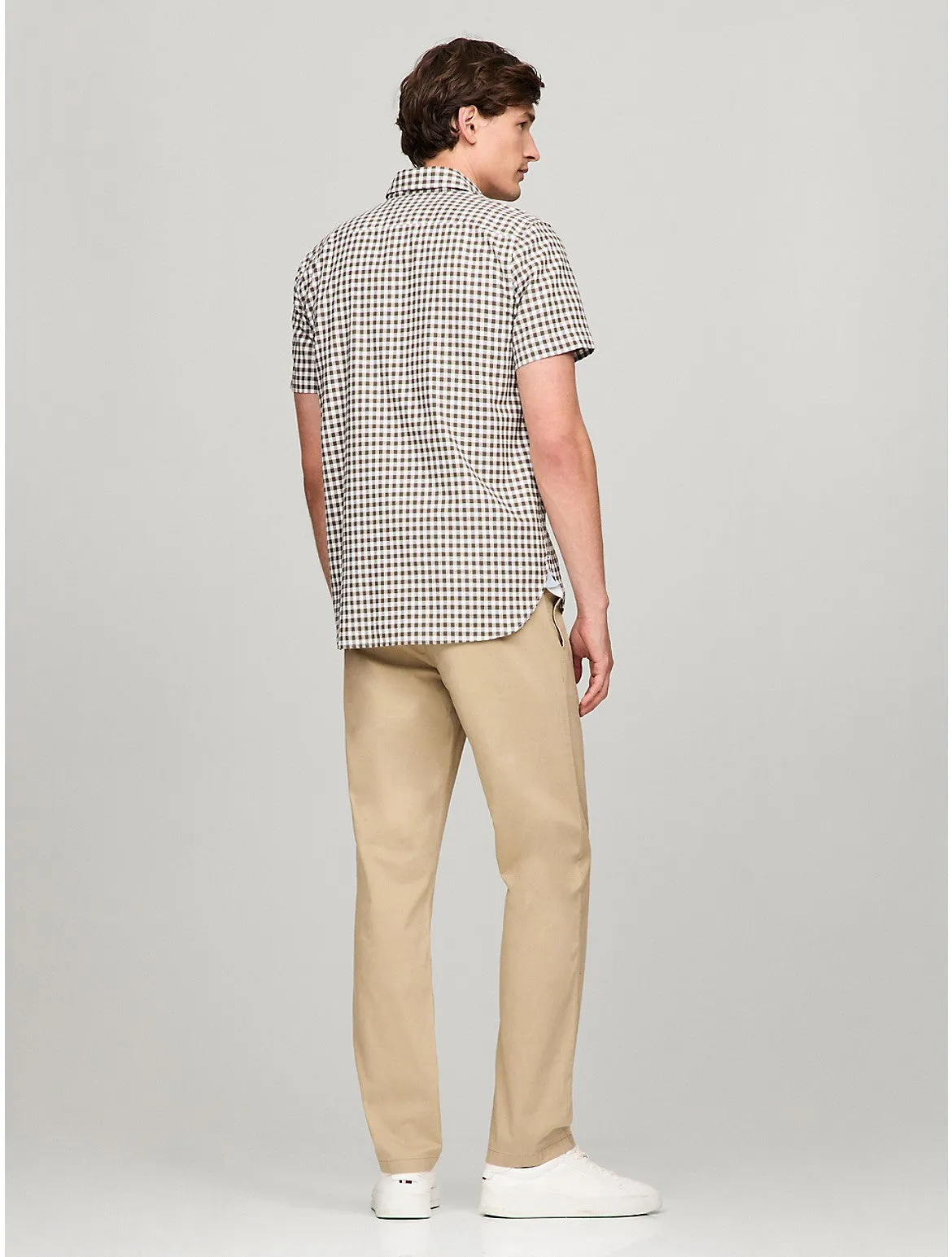 Tommy Hilfiger Men's Gingham Regular Fit Oxford Shirt