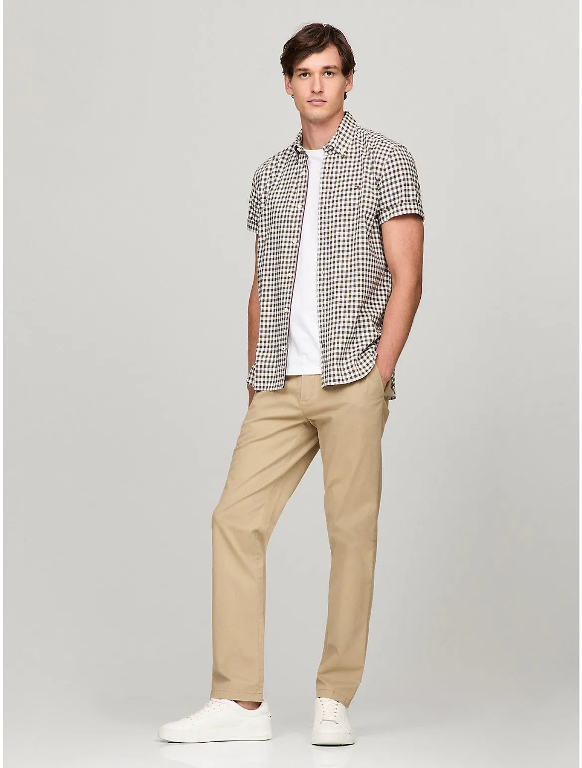 Tommy Hilfiger Men's Gingham Regular Fit Oxford Shirt