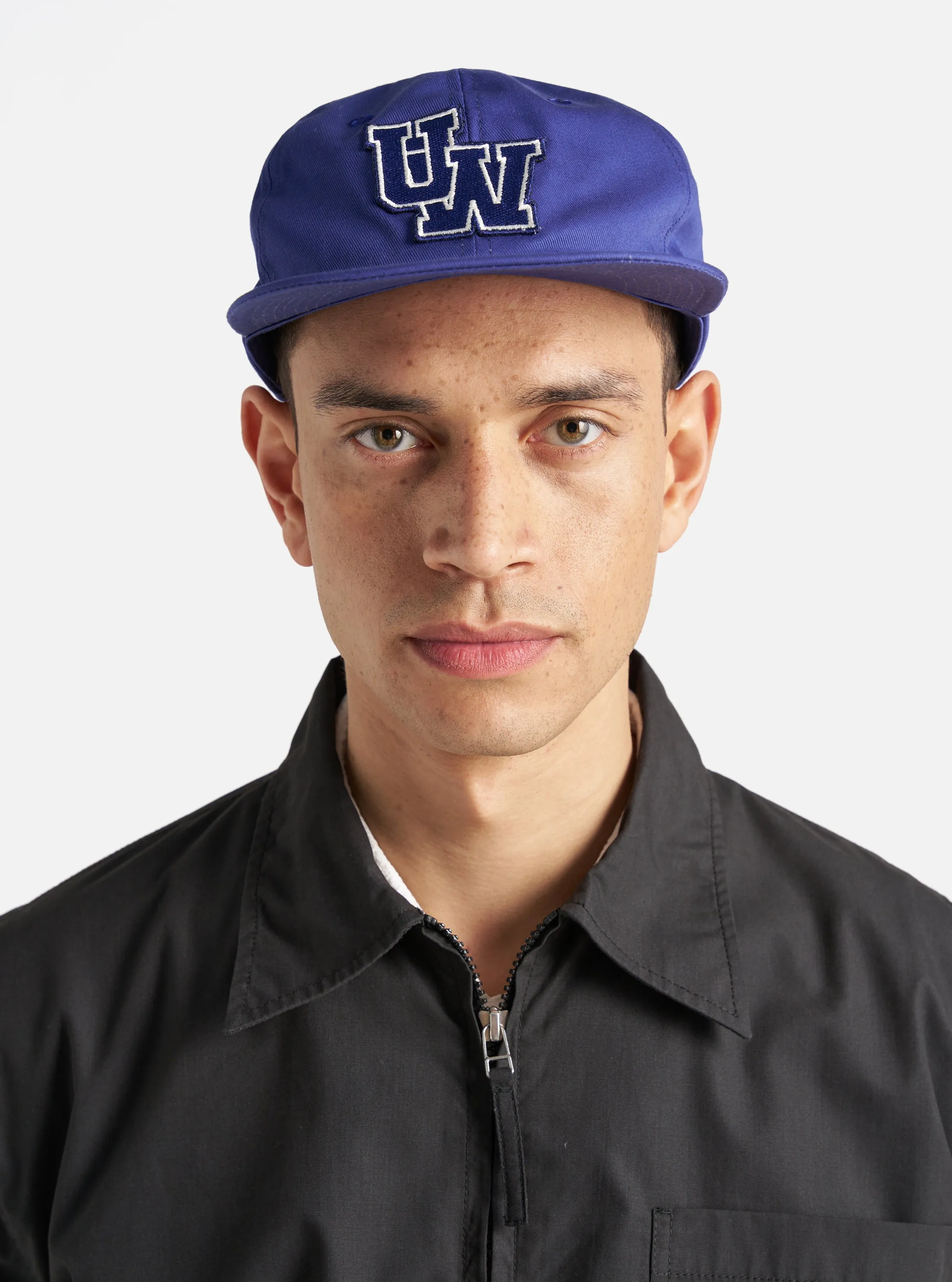 Universal Works Baseball Hat in Bright Navy Twill Cotton