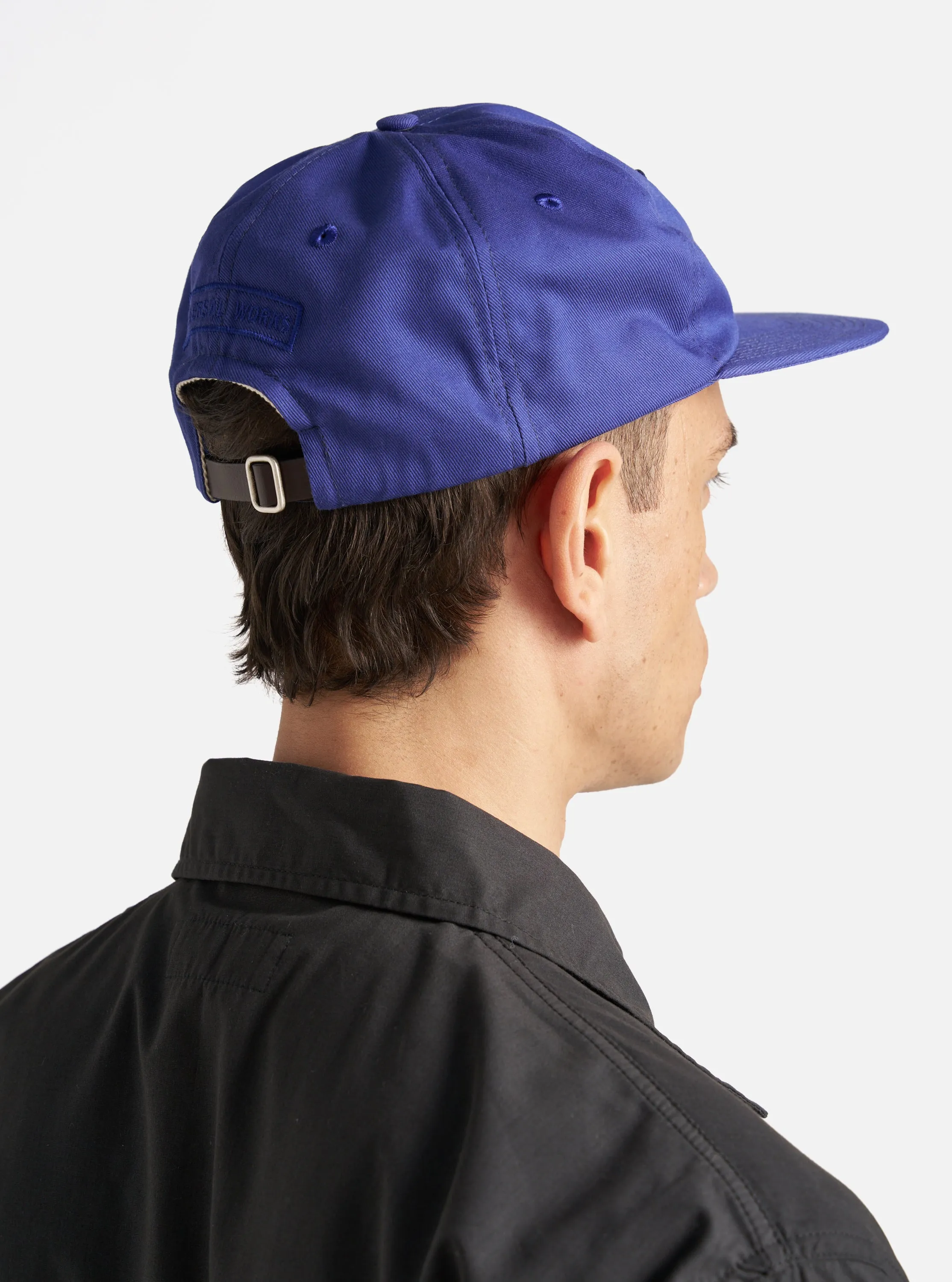 Universal Works Baseball Hat in Bright Navy Twill Cotton