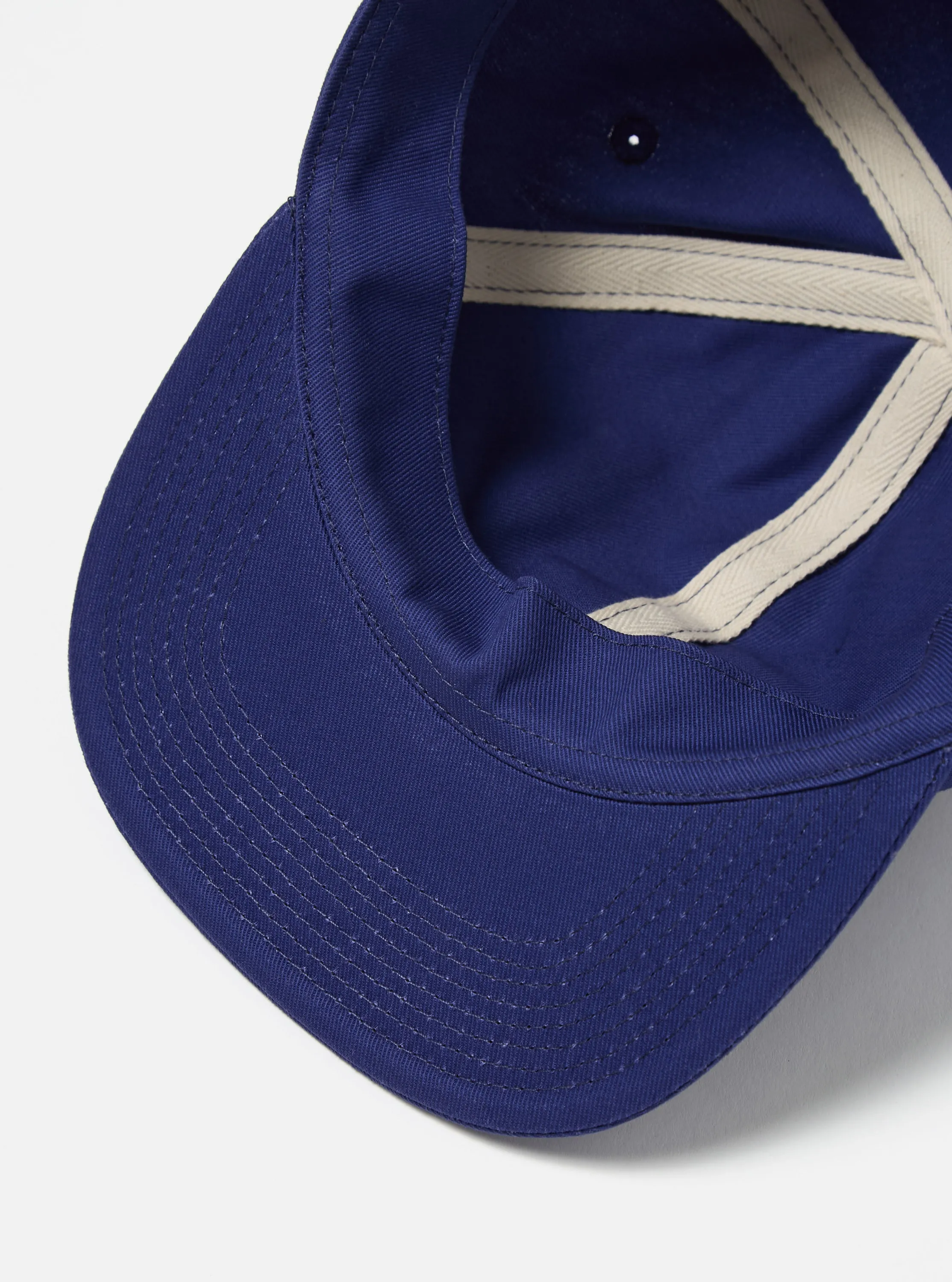 Universal Works Baseball Hat in Bright Navy Twill Cotton