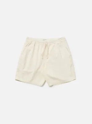 Universal Works Beach Short in Ecru Summer Canvas