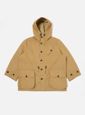 Universal Works Boston Parka in Sand Brushed Polytech