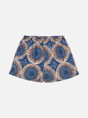 Universal Works Boxer Short in Navy Hokkoh Print