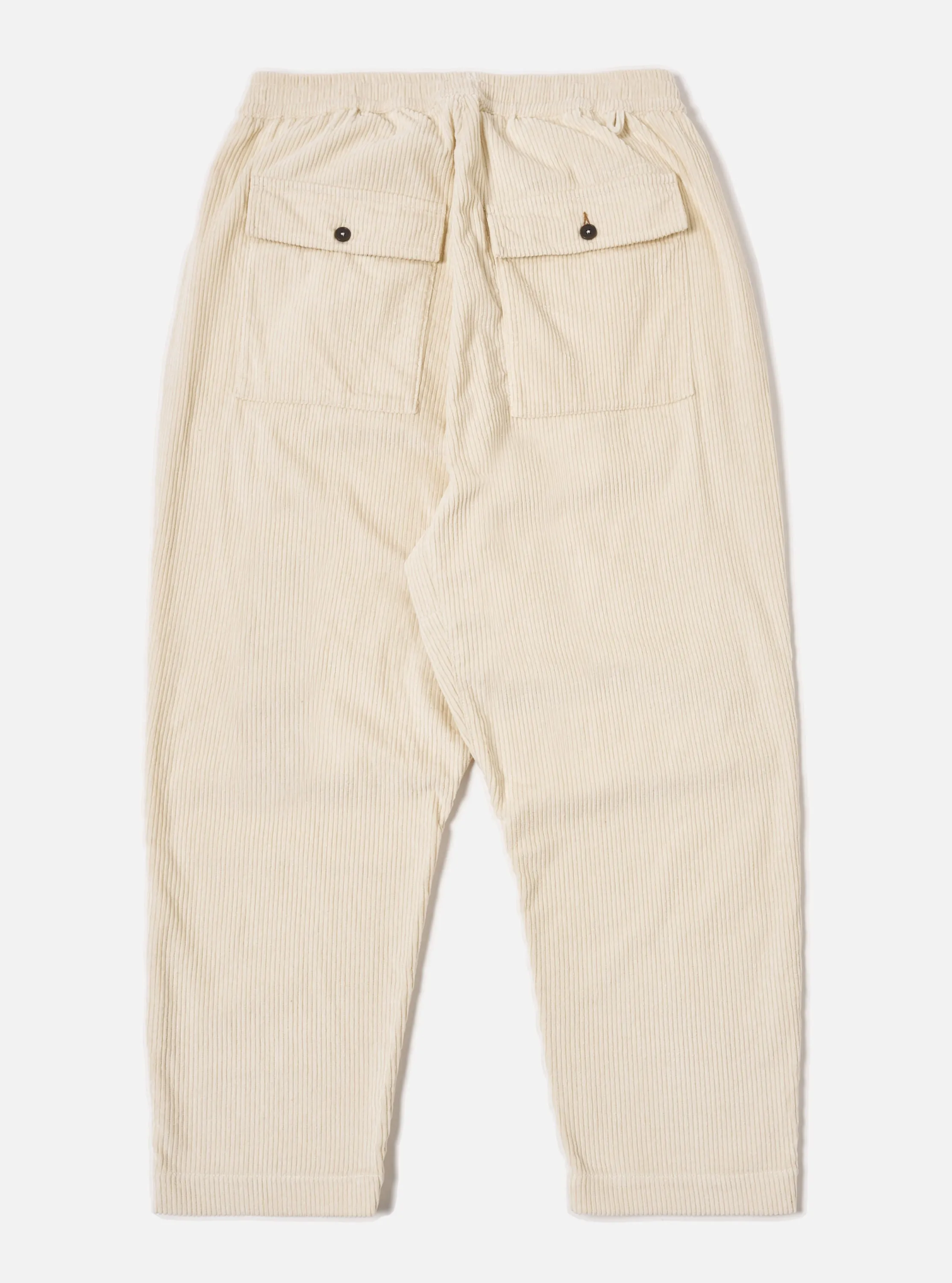 Universal Works Braga Pant in Ecru 6 Wale Cord
