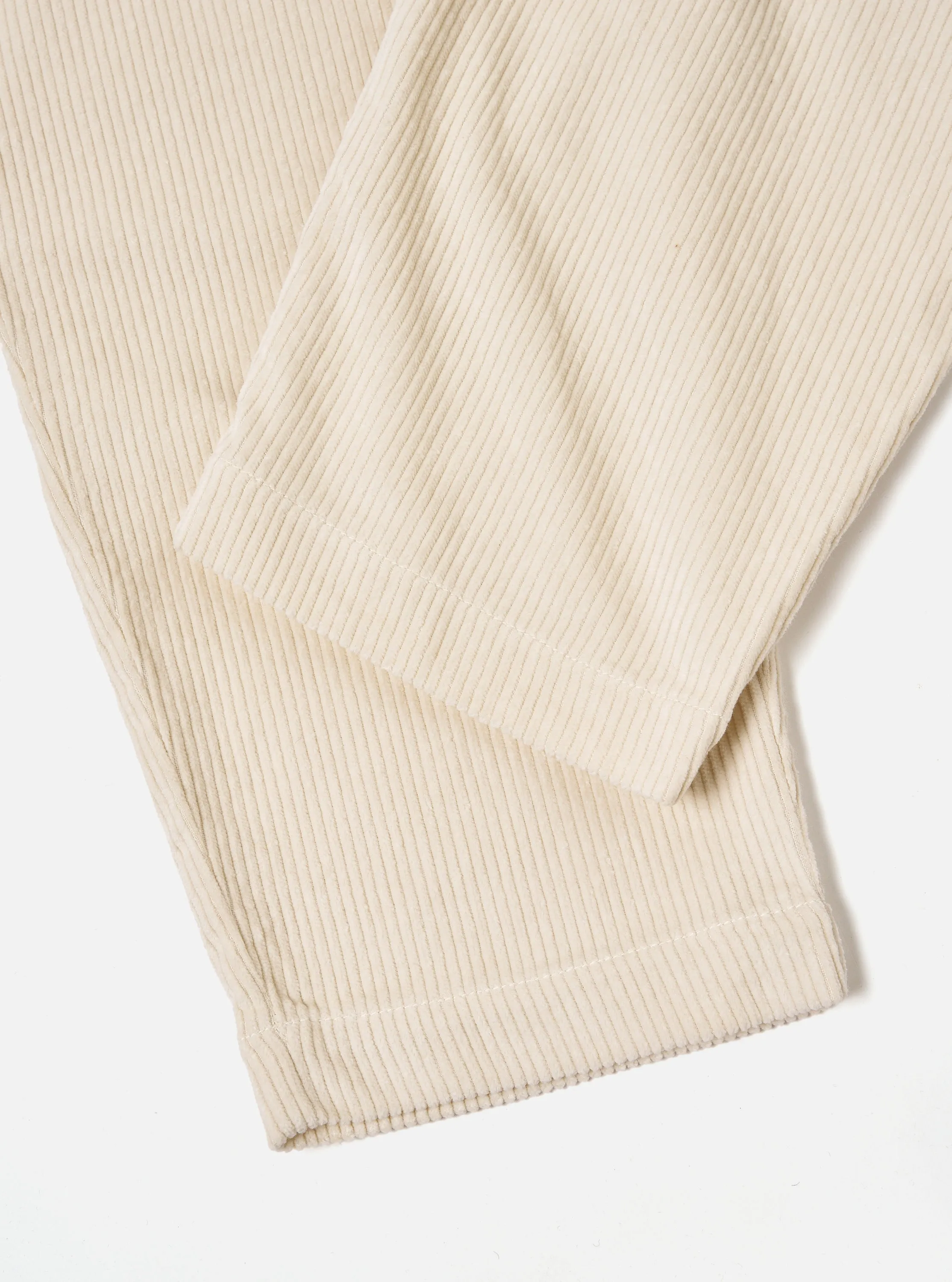Universal Works Braga Pant in Ecru 6 Wale Cord