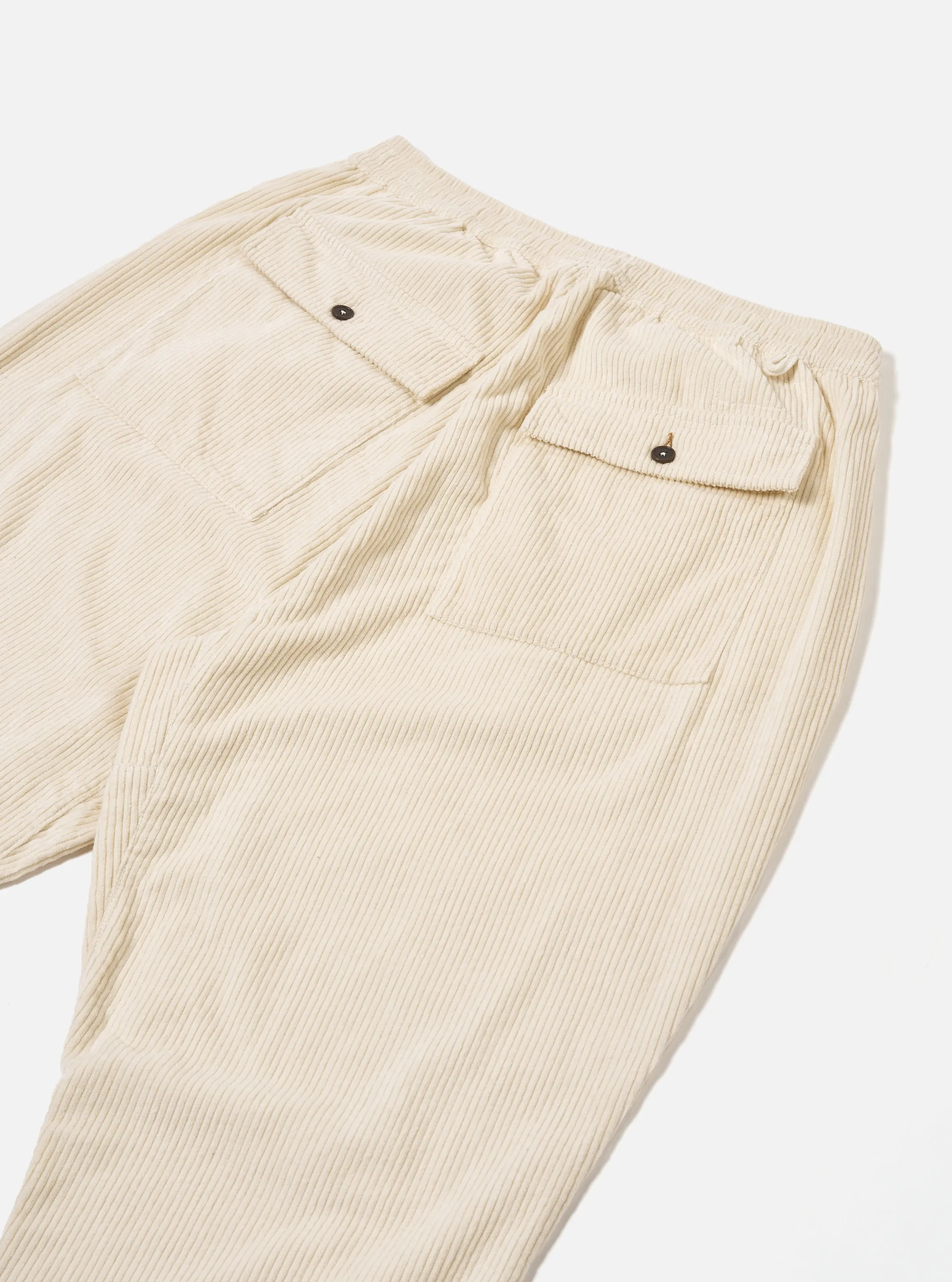 Universal Works Braga Pant in Ecru 6 Wale Cord