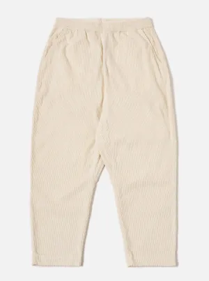 Universal Works Braga Pant in Ecru 6 Wale Cord
