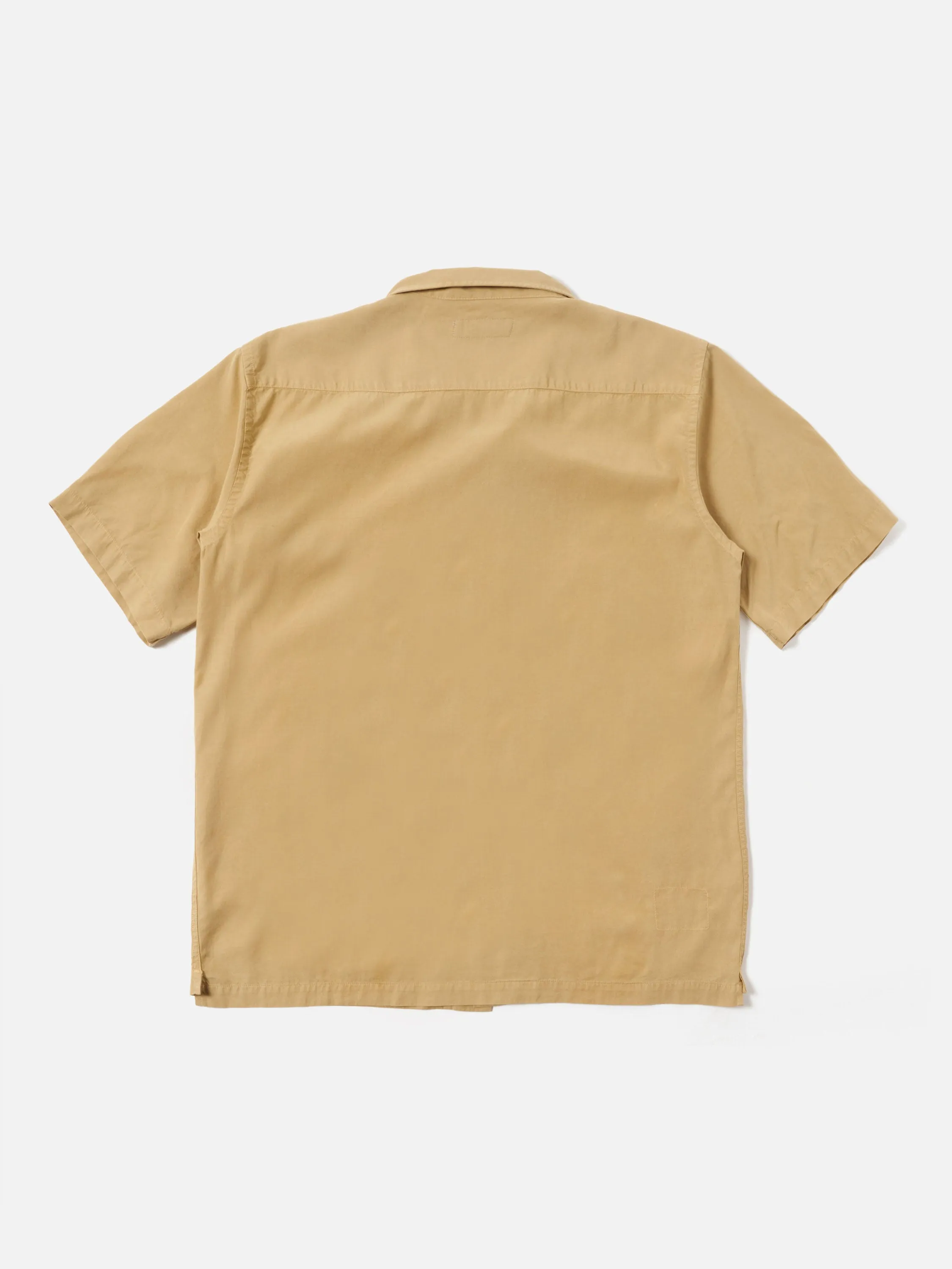 Universal Works Camp Shirt in Dark Sand Gardenia Lycot