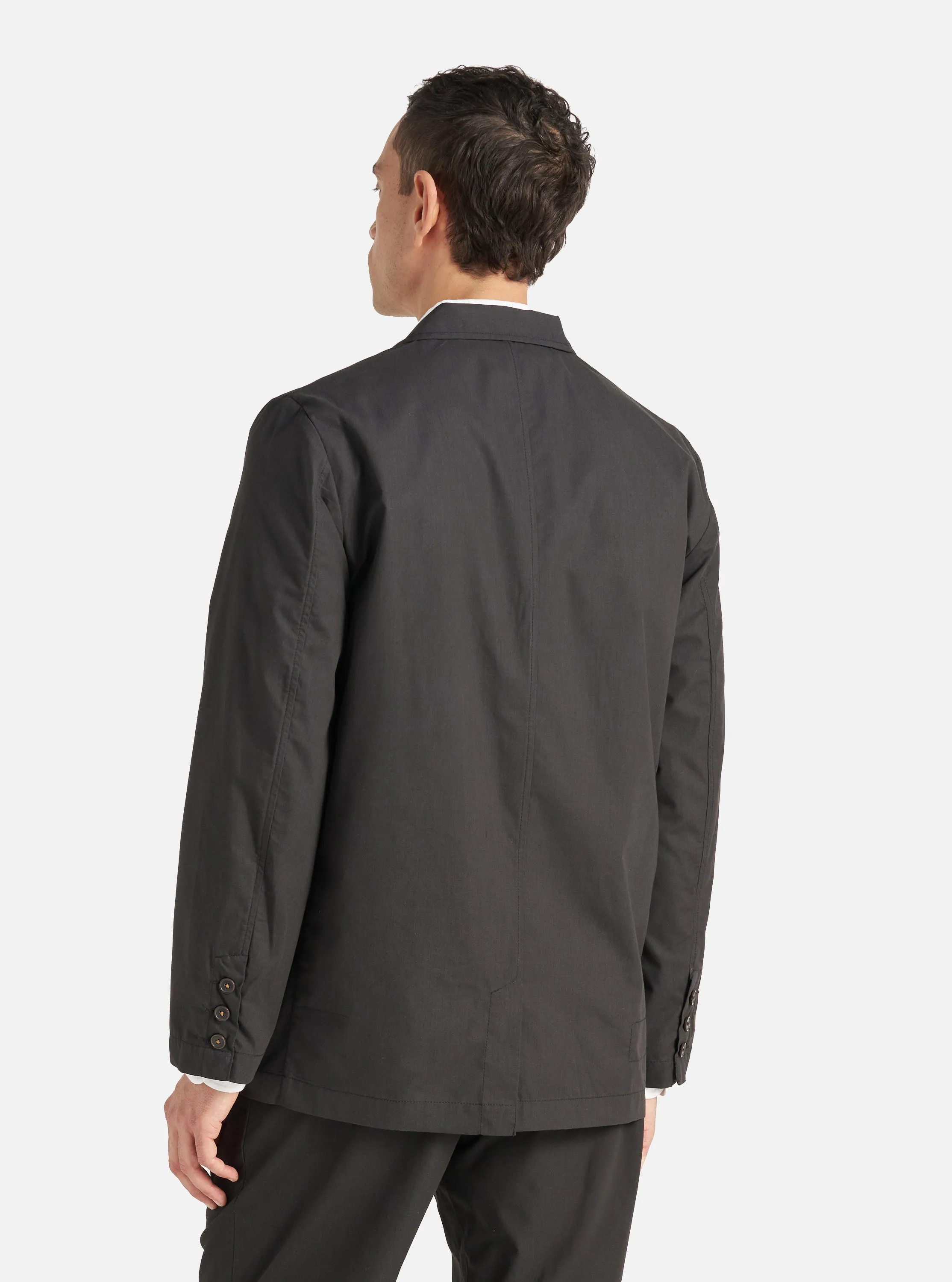 Universal Works Capitol Jacket in Black Recycled Polytech