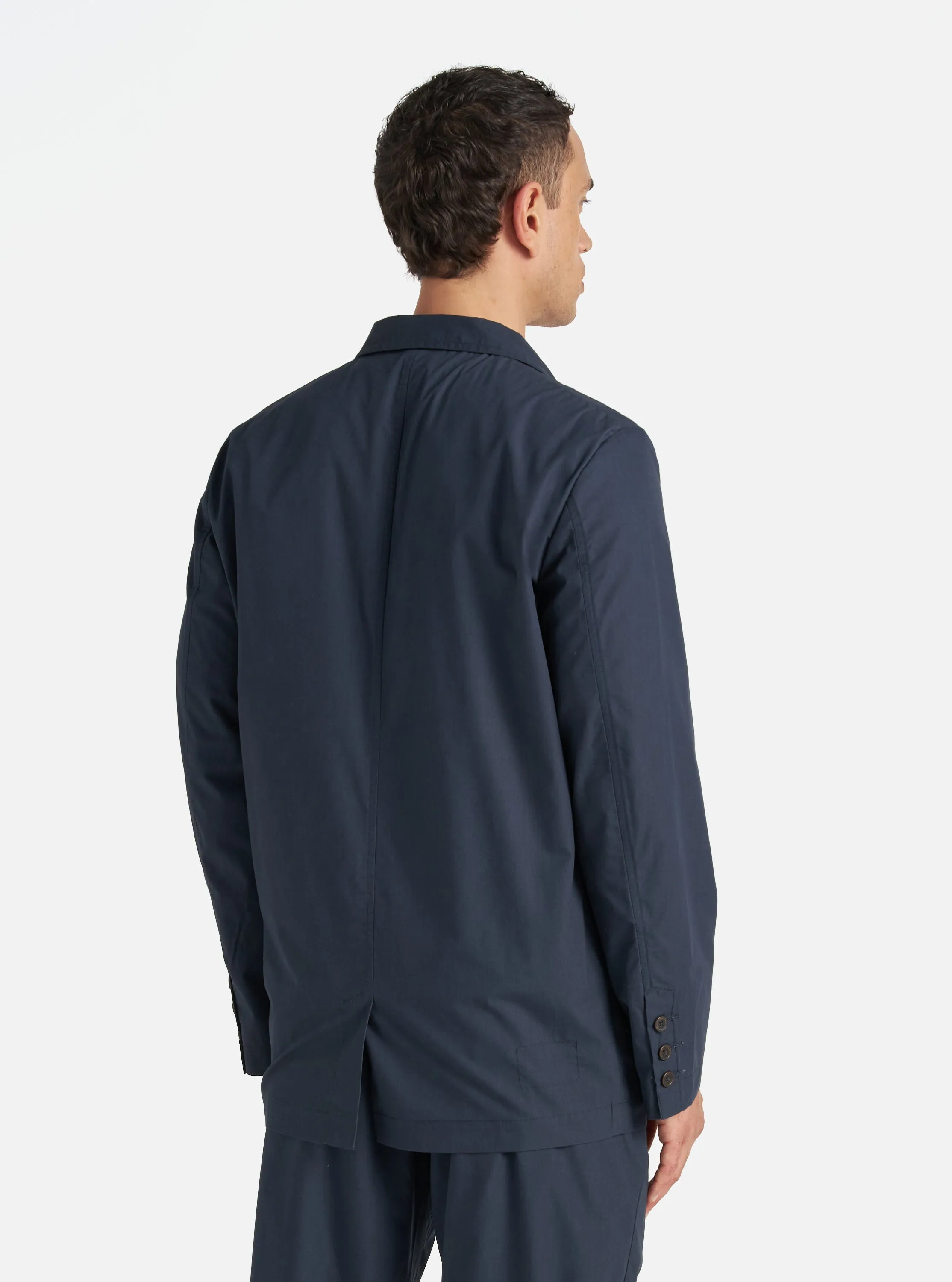 Universal Works Capitol Jacket in Navy Recycled Polytech