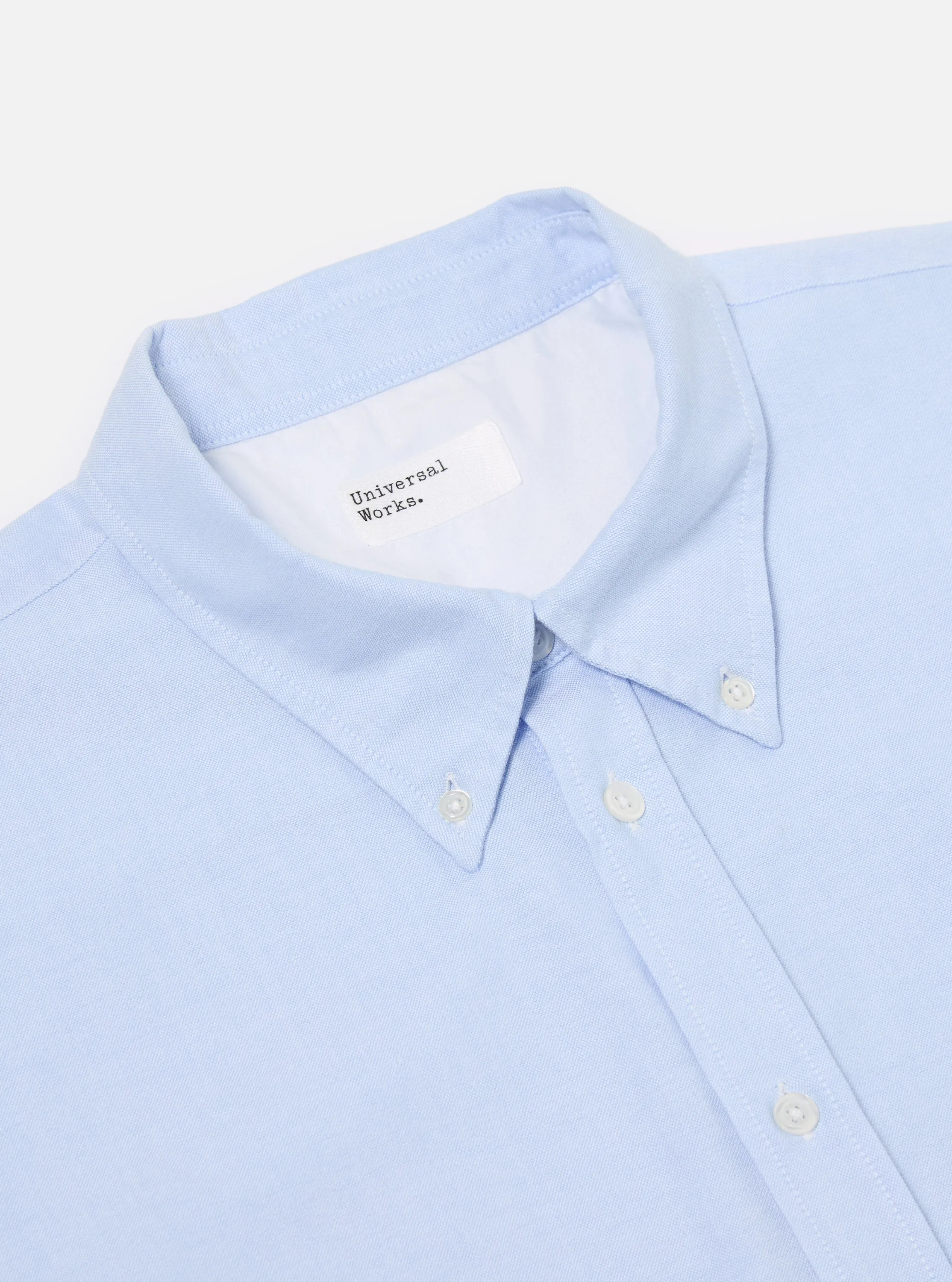 Universal Works Daybrook Shirt in Blue Oxford