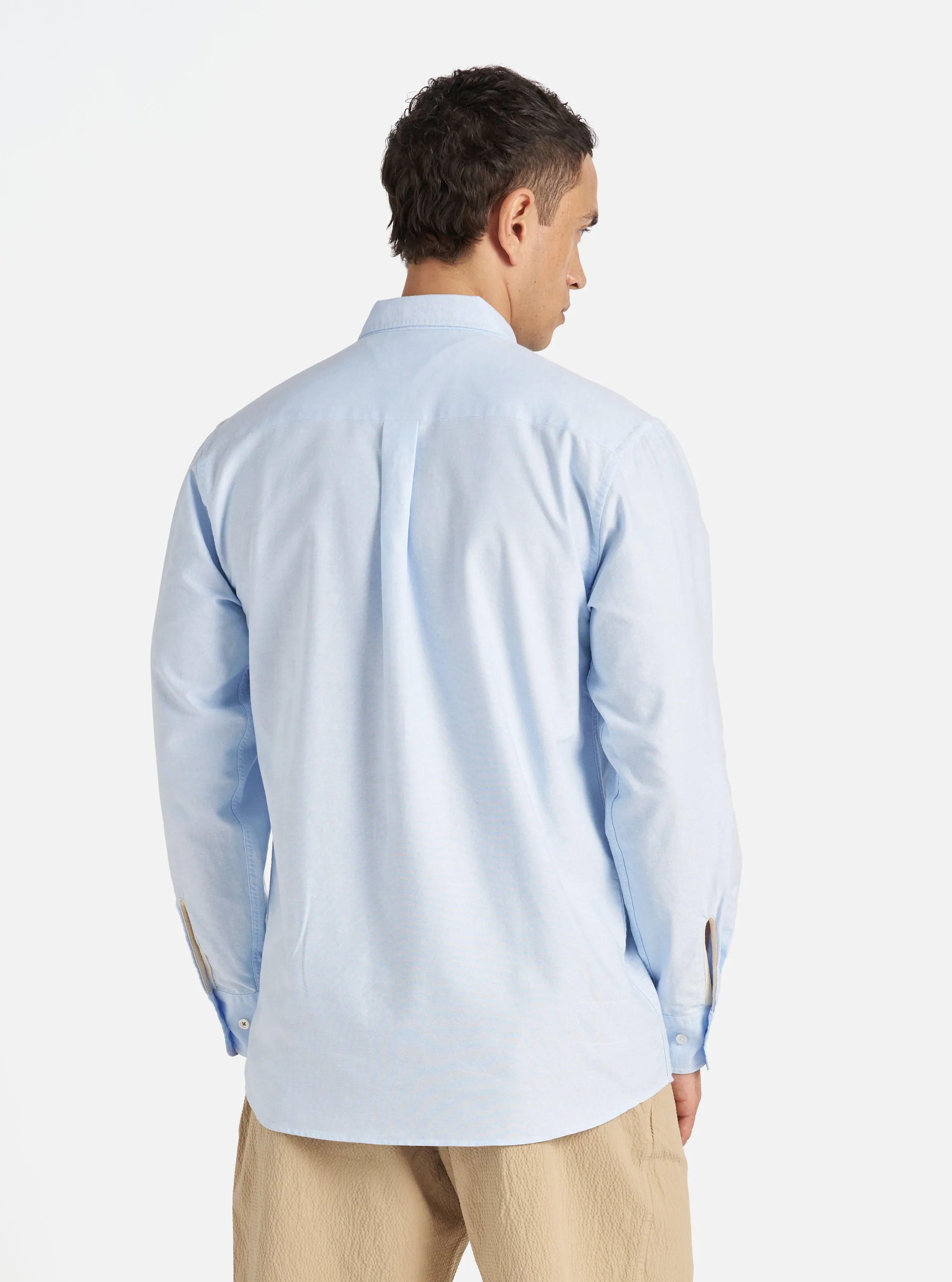 Universal Works Daybrook Shirt in Blue Oxford
