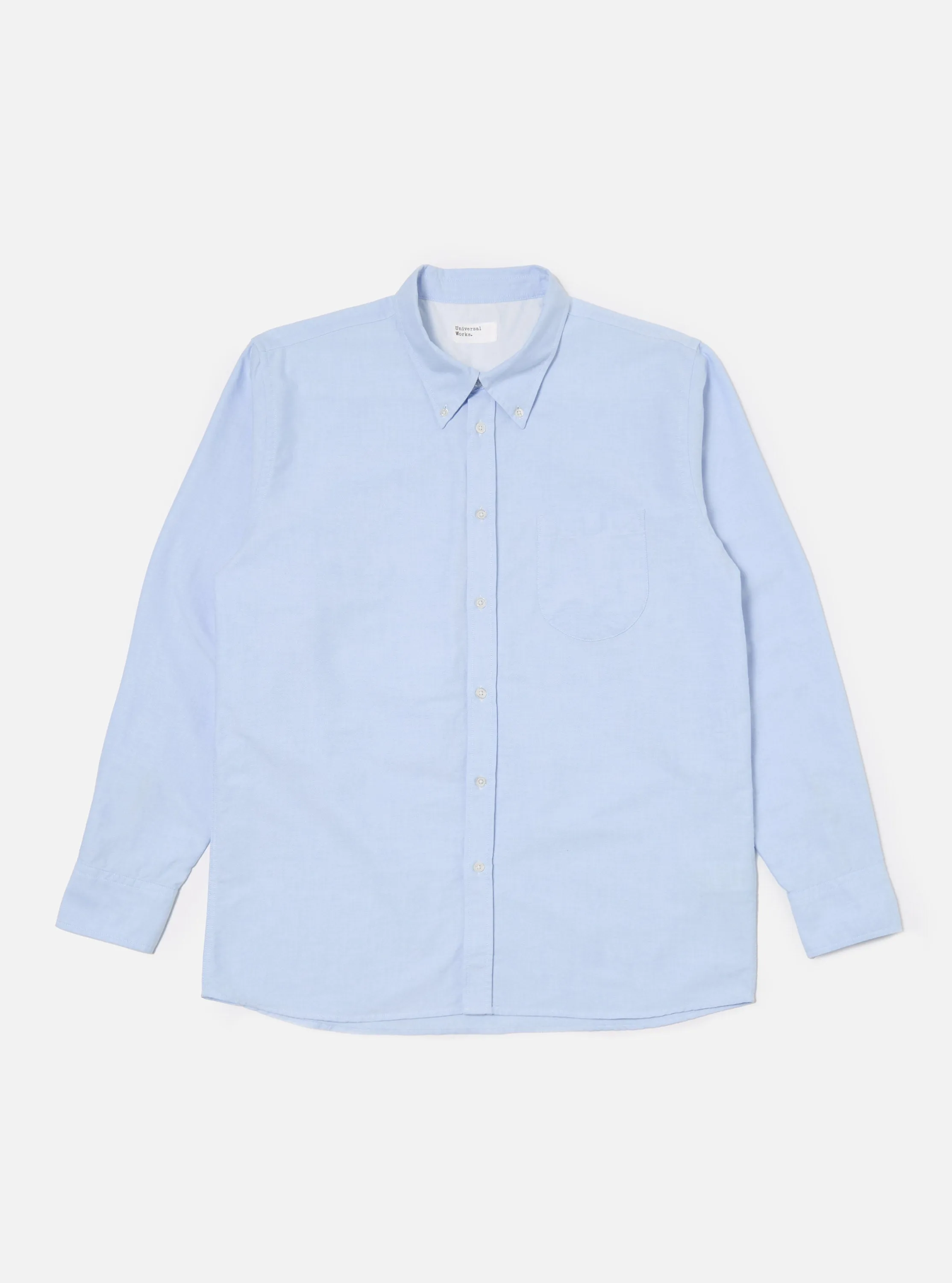 Universal Works Daybrook Shirt in Blue Oxford