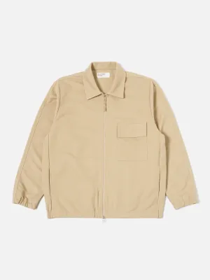 Universal Works Denis Track Top in Sand Recycled Poly Organic Cotton