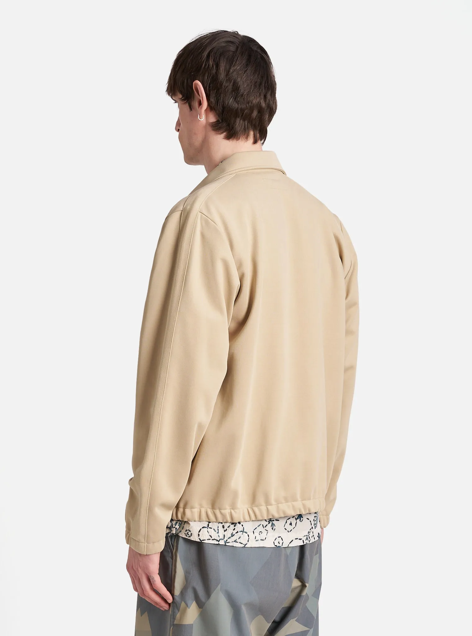 Universal Works Denis Track Top in Sand Recycled Poly Organic Cotton