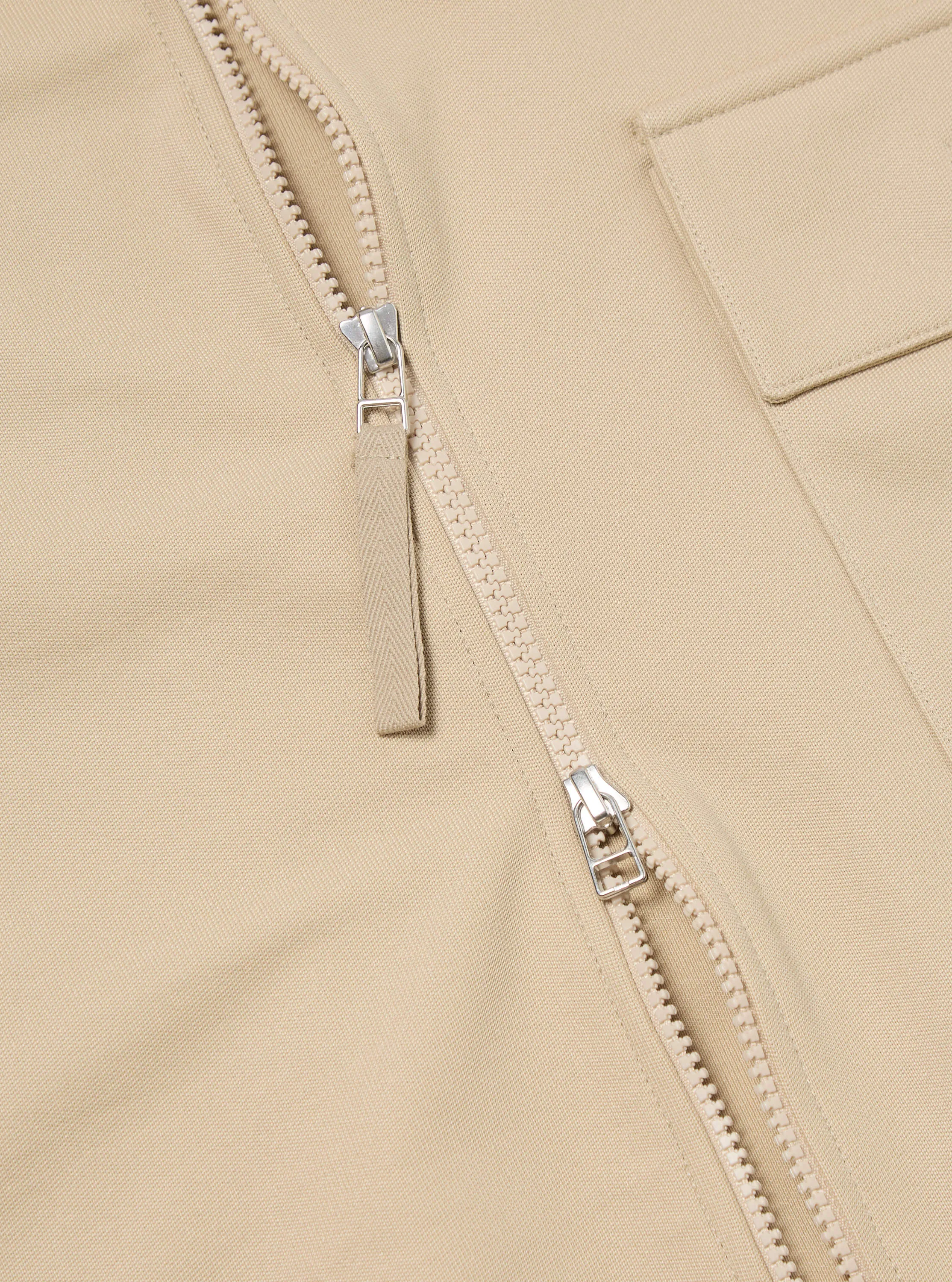 Universal Works Denis Track Top in Sand Recycled Poly Organic Cotton