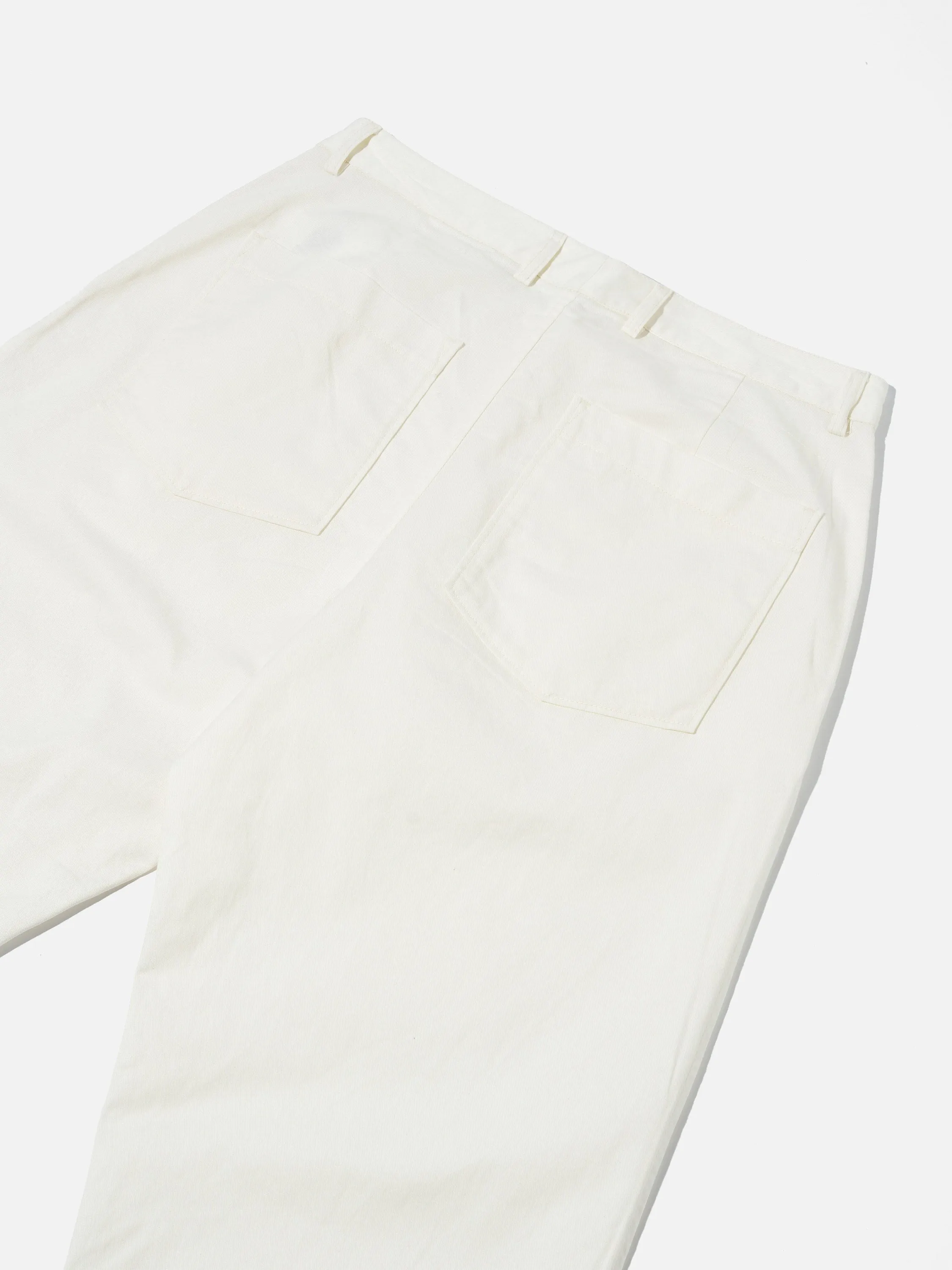 Universal Works Duke Pant in Ecru Twill