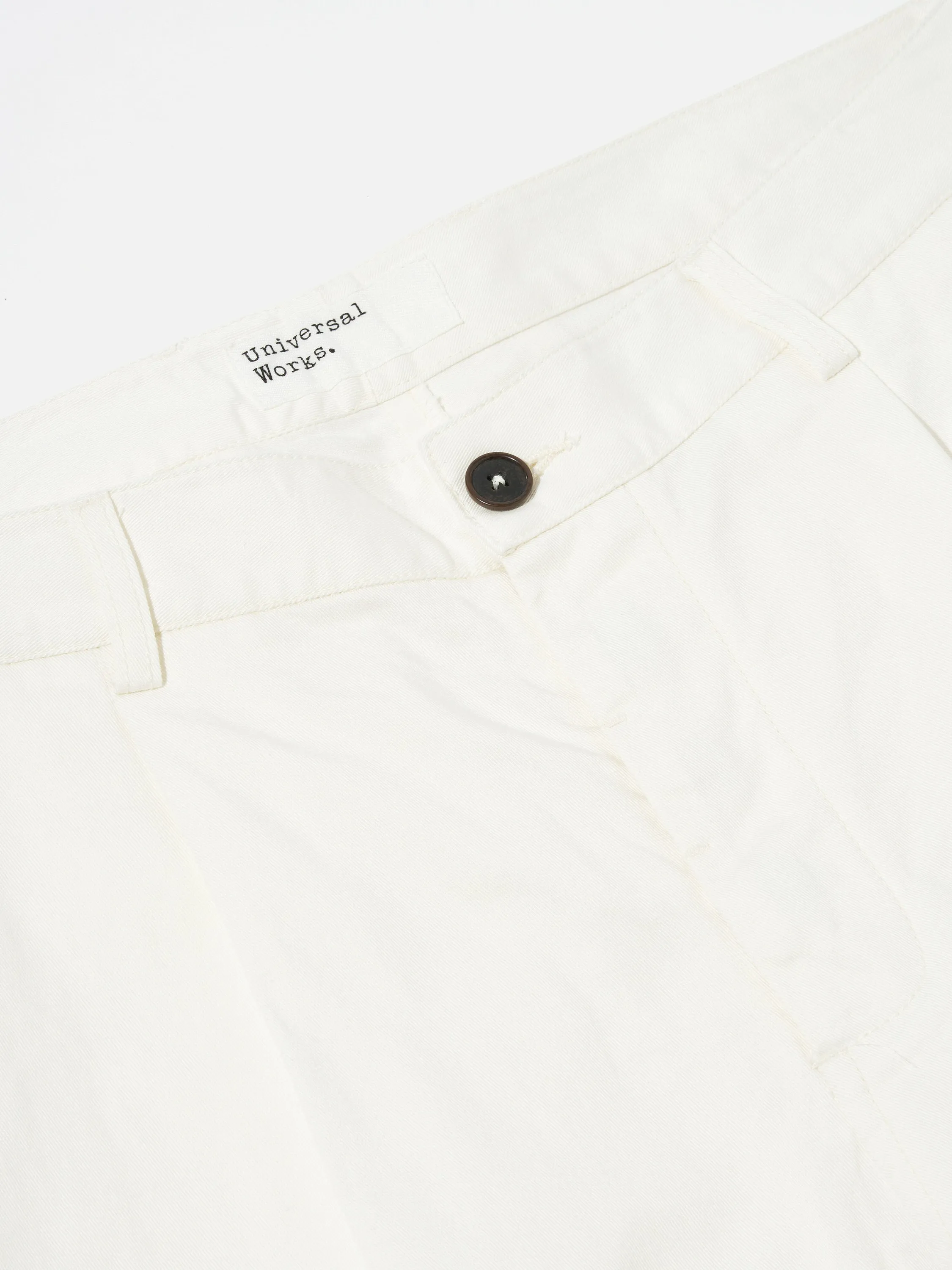 Universal Works Duke Pant in Ecru Twill