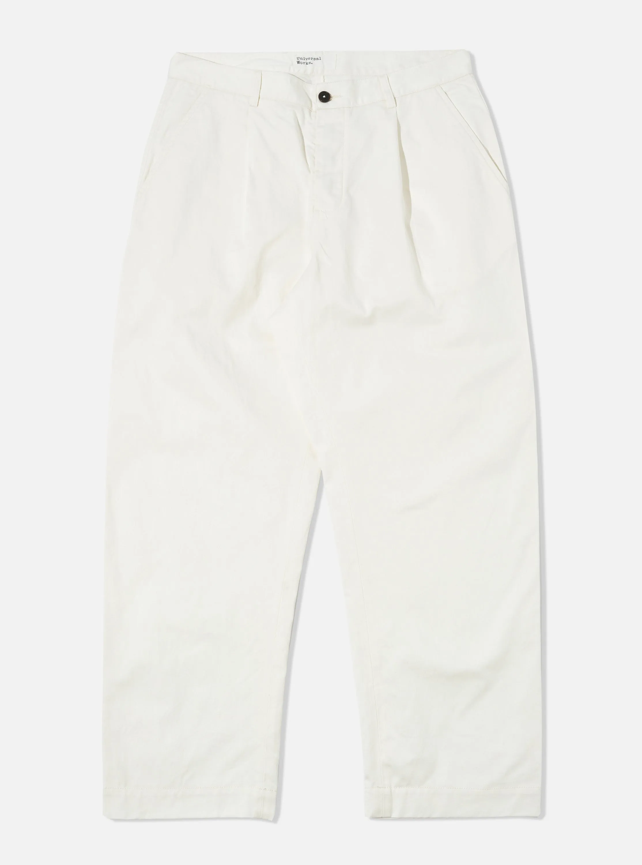 Universal Works Duke Pant in Ecru Twill