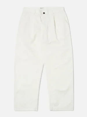 Universal Works Duke Pant in Ecru Twill