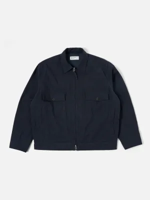 Universal Works E130 Jacket in Dark Navy Ospina Cotton