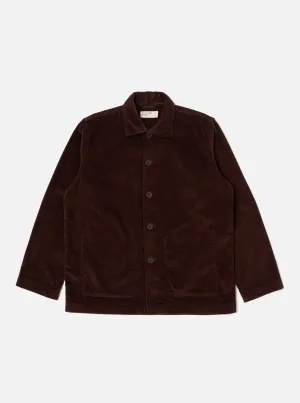 Universal Works Easy Jacket in Rich Brown 6 Wale Cord