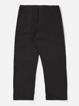 Universal Works Fatigue Pant in Black Twill