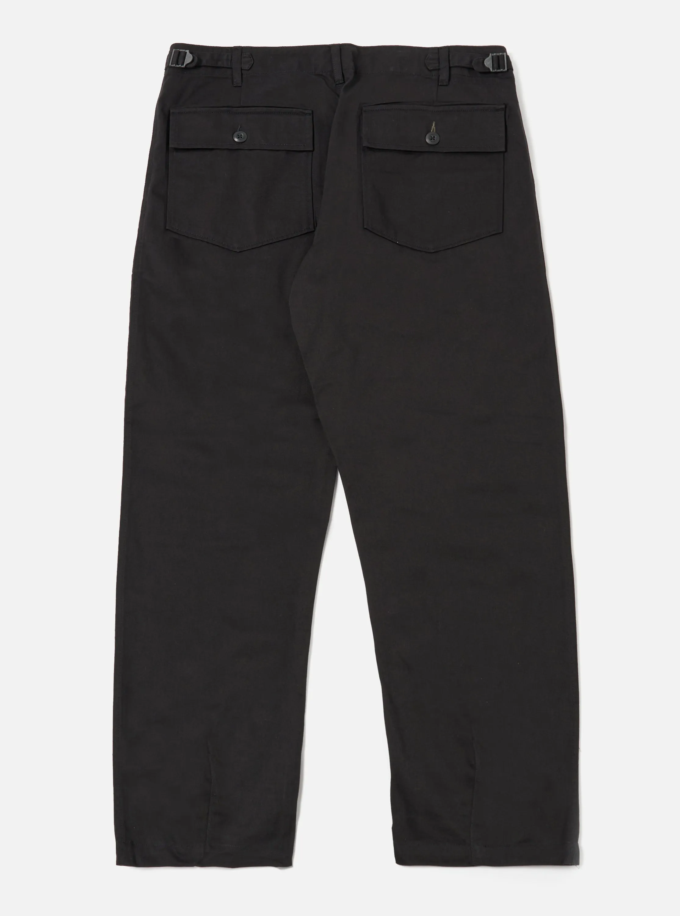 Universal Works Fatigue Pant in Black Twill