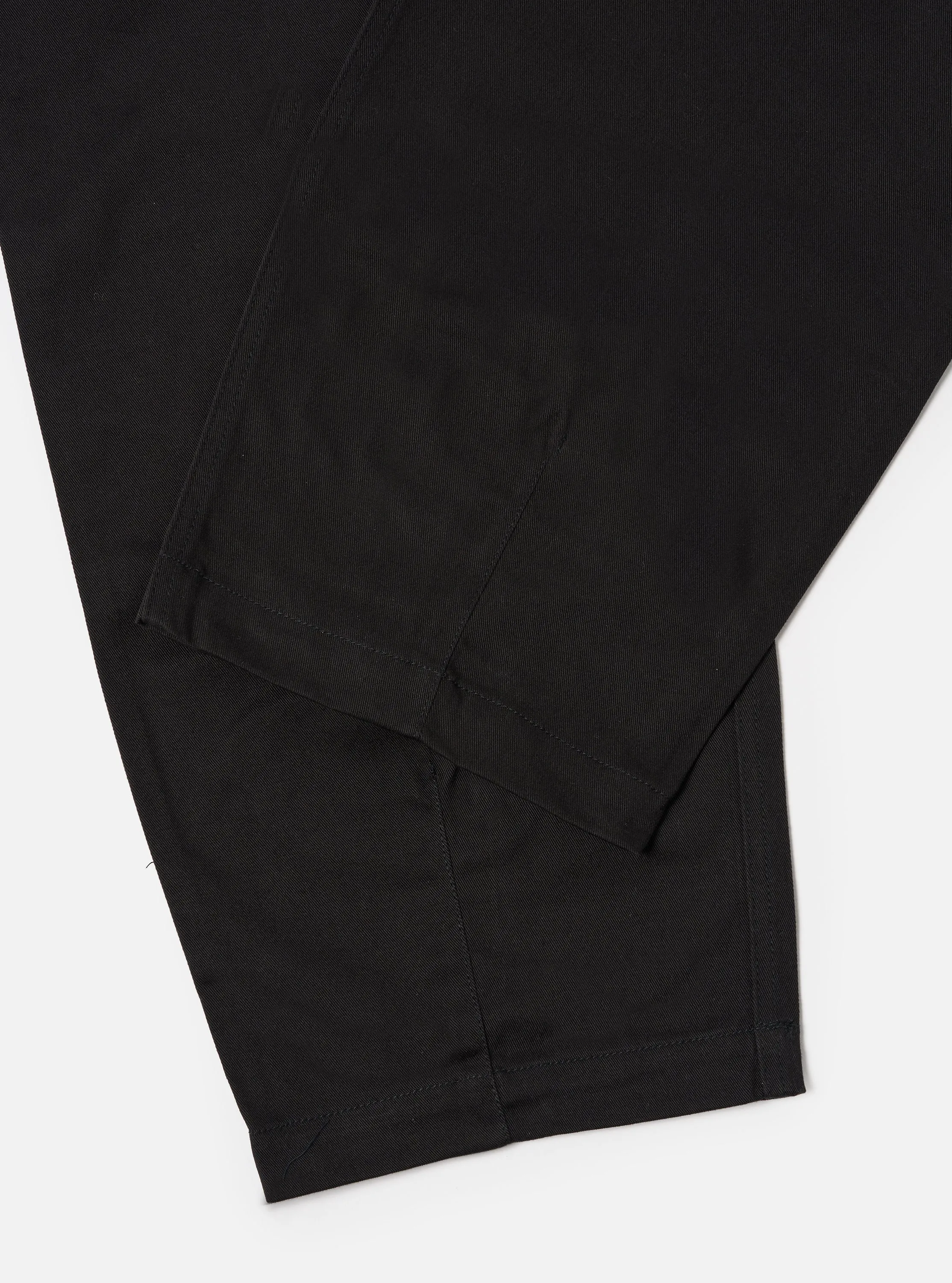 Universal Works Fatigue Pant in Black Twill
