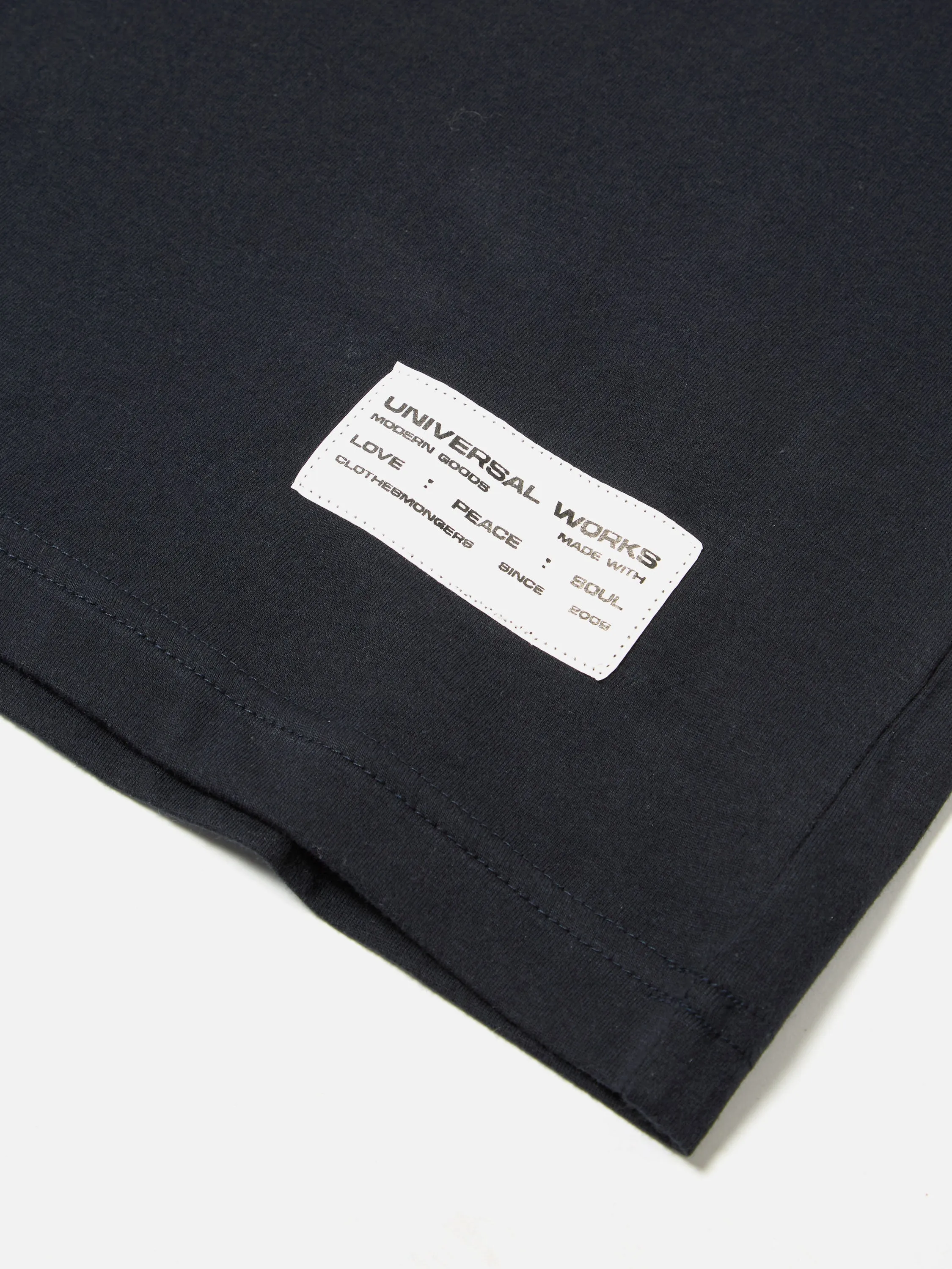 Universal Works Football Jersey in Navy Single Jersey