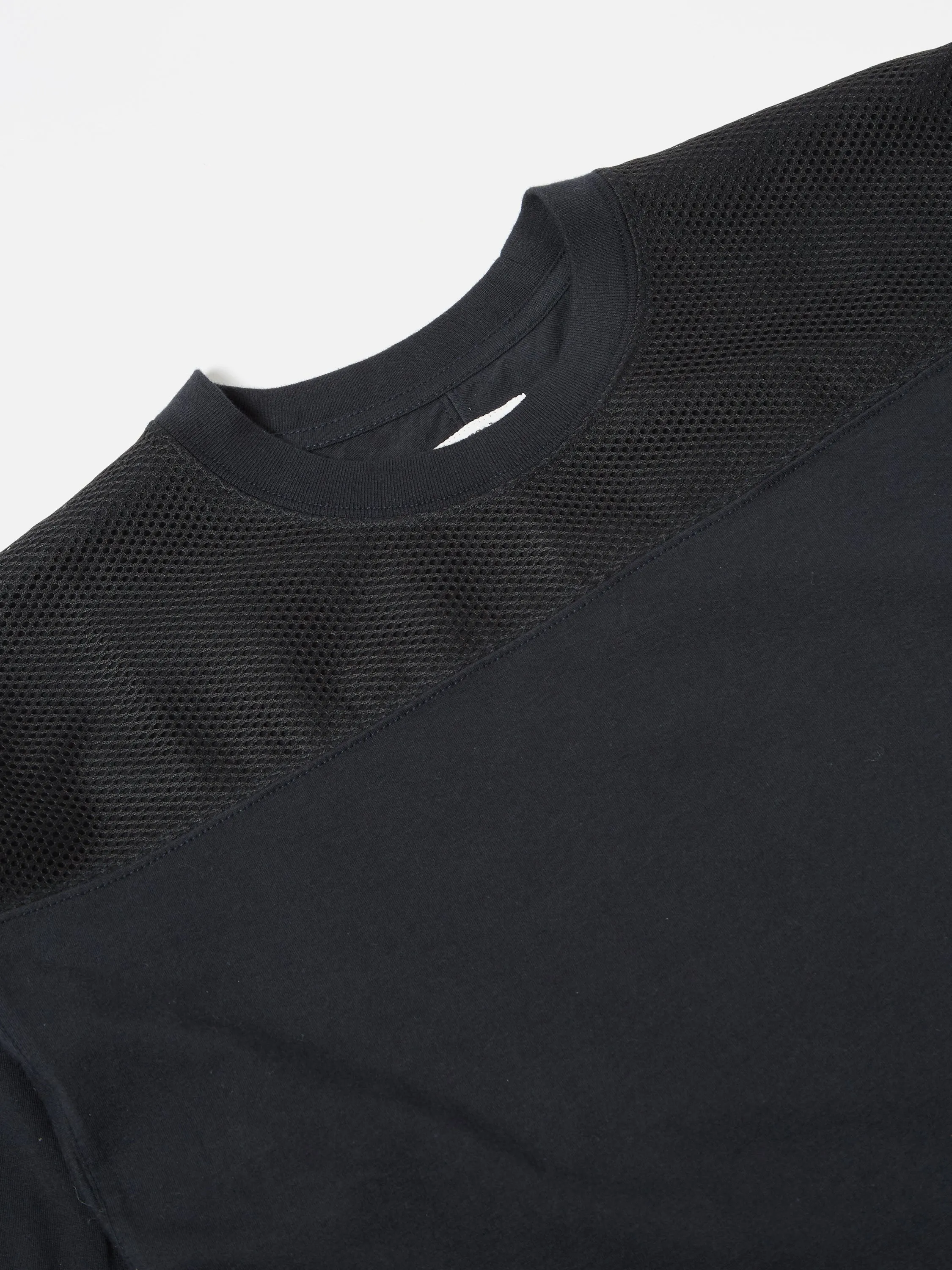 Universal Works Football Jersey in Navy Single Jersey