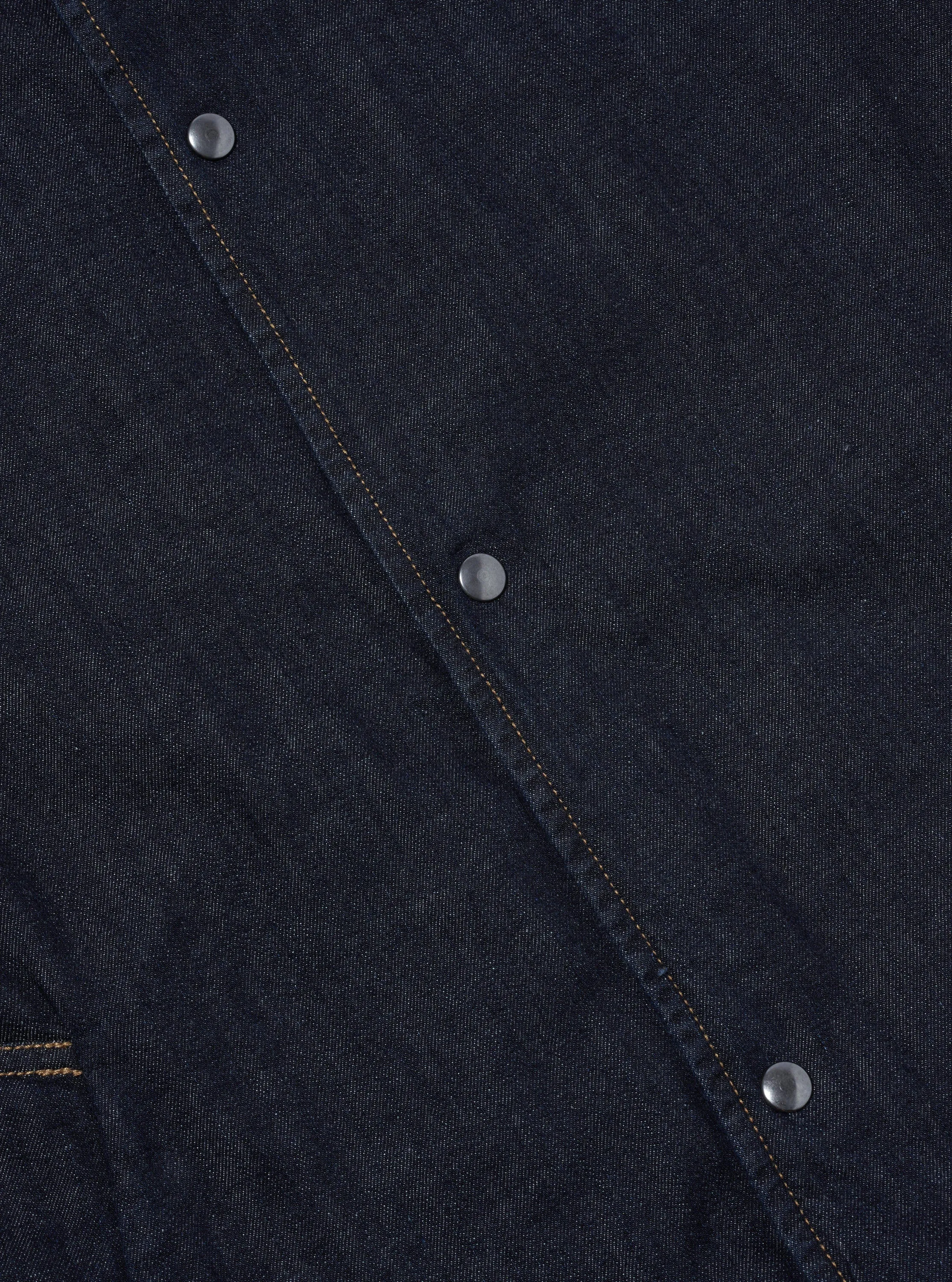 Universal Works Head Coach Jacket in Indigo 8oz Organic Denim