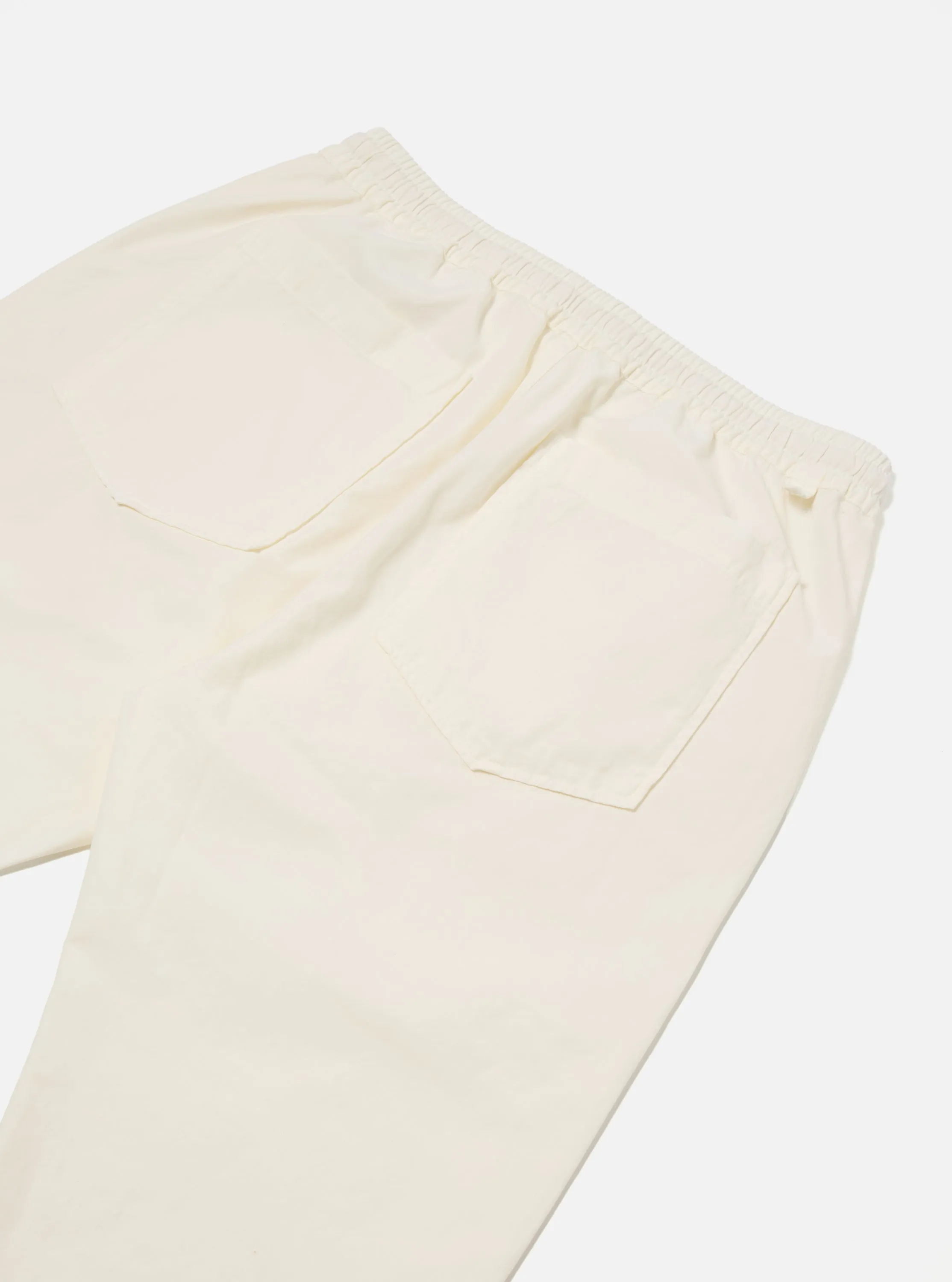 Universal Works Hi Water Trouser in Ecru Summer Canvas